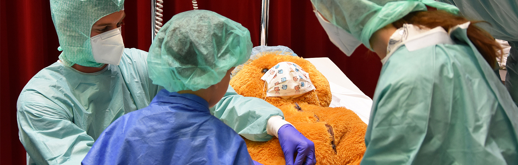 Teddybär als Patient
