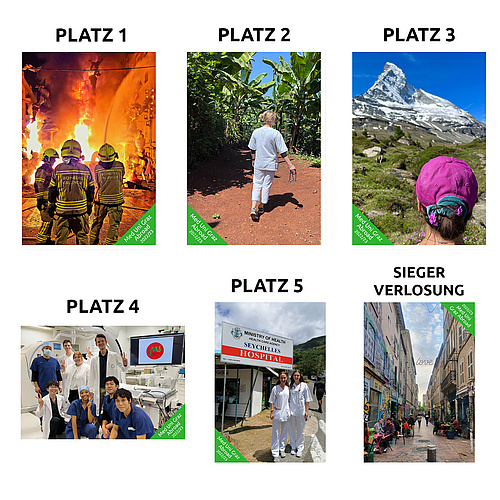 Die Siegerfotos des "Med Uni Graz Abroad"-Fotowettbewerbs