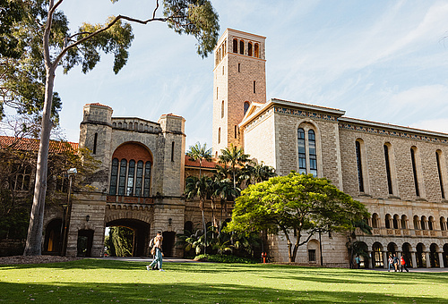Der Campus der University of Western Australia 