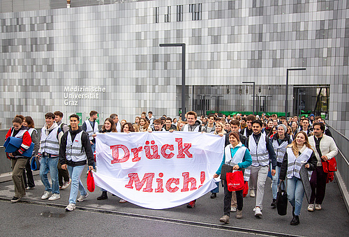 Über 150 Studierende der med Uni Graz beteiligen sich an dem Aktionstag