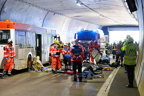 Katastrophenübung - Fotos: Montanuni Leoben