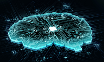 Symbolbild für Gehirn und KI