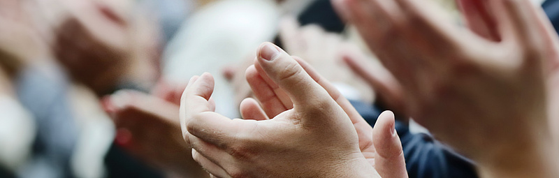 klatschende Hände, klatschen, Beifall, Applaus