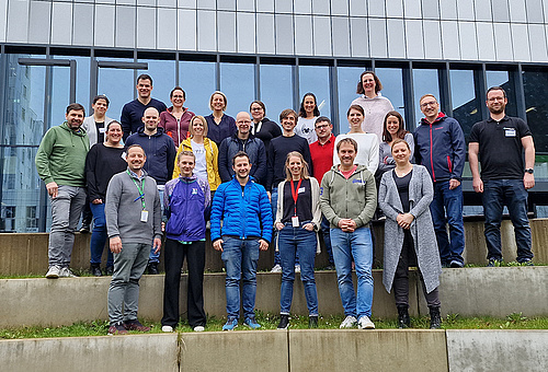 Teilnehmer*innen und Faculty des 27. PAEDSIM-Train-the-Trainer-Kurses am Med Uni Graz Campus