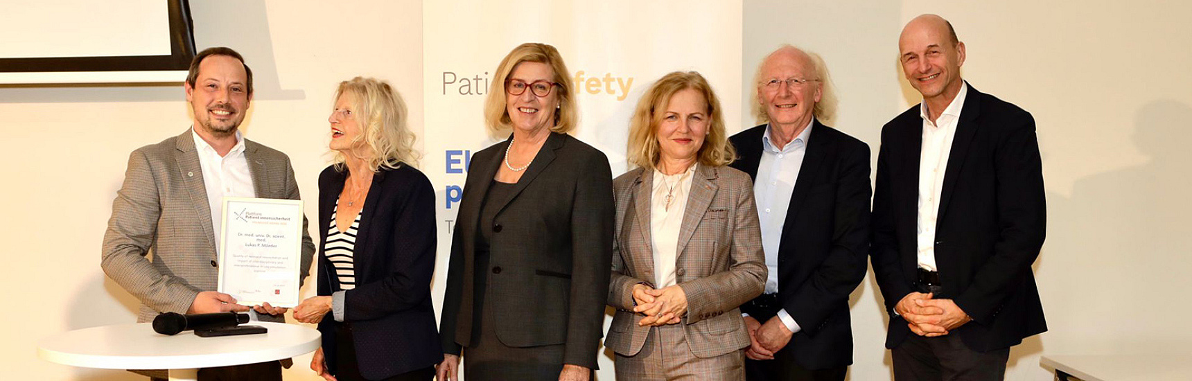 Youngster Award für Lukas Mileder - Foto: Plattform Patient*innensicherheit/Manfred Seidl