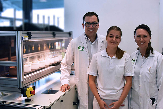 Laurissa Skorianz gemeinsam mit Juliana Marotti Großhausen  und Alexander Behlau - Credit: Med Uni Graz