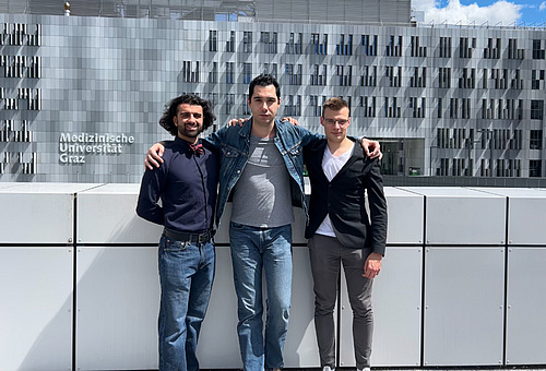 v. l. n. r.: Ashkan Abedini, Devrim Kara und Anselm Allrich