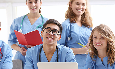 Gruppe von Medizinstudierenden
